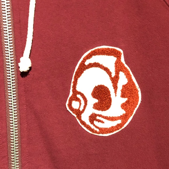 KIDROBOT Limited Edition Maroon Salmon Hoodie XXL - Picture 3 of 8